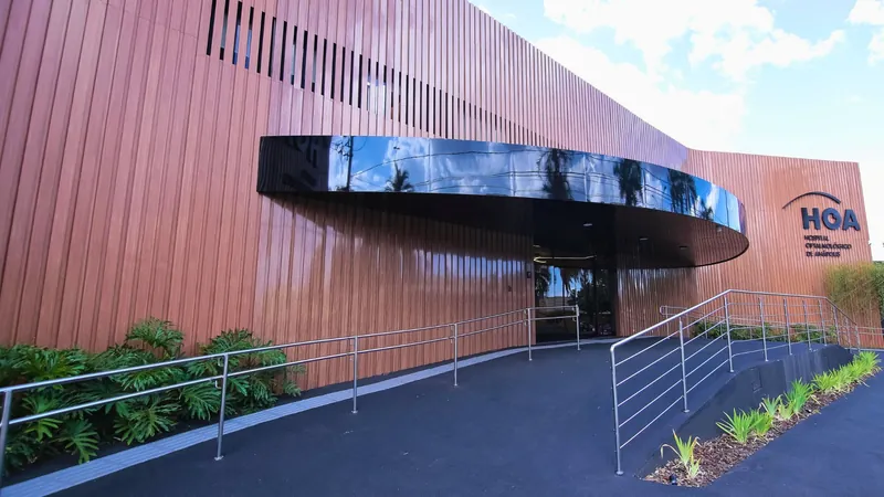 Fachada do Hospital Oftalmológico de Anápolis